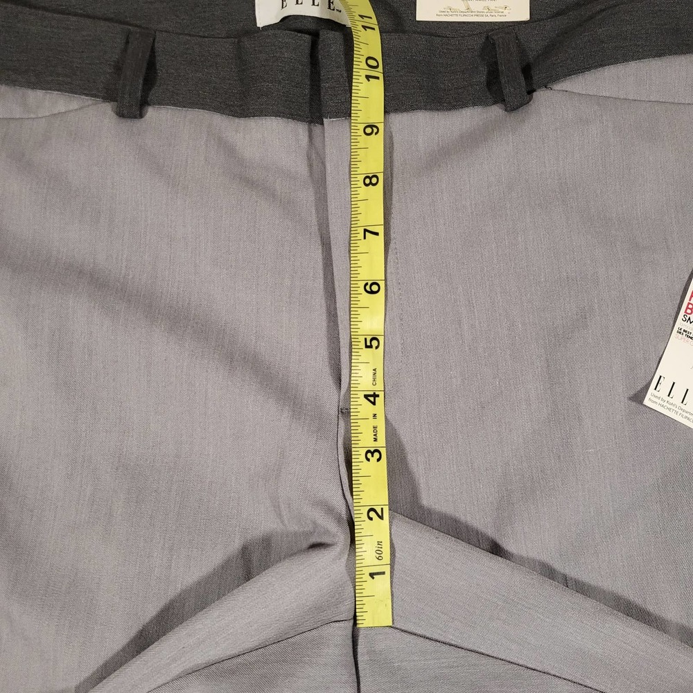 NWT*Elle Gray Slacks*Womens 14*Skinny Ankle*Mid Rise - Picture 10 of 11